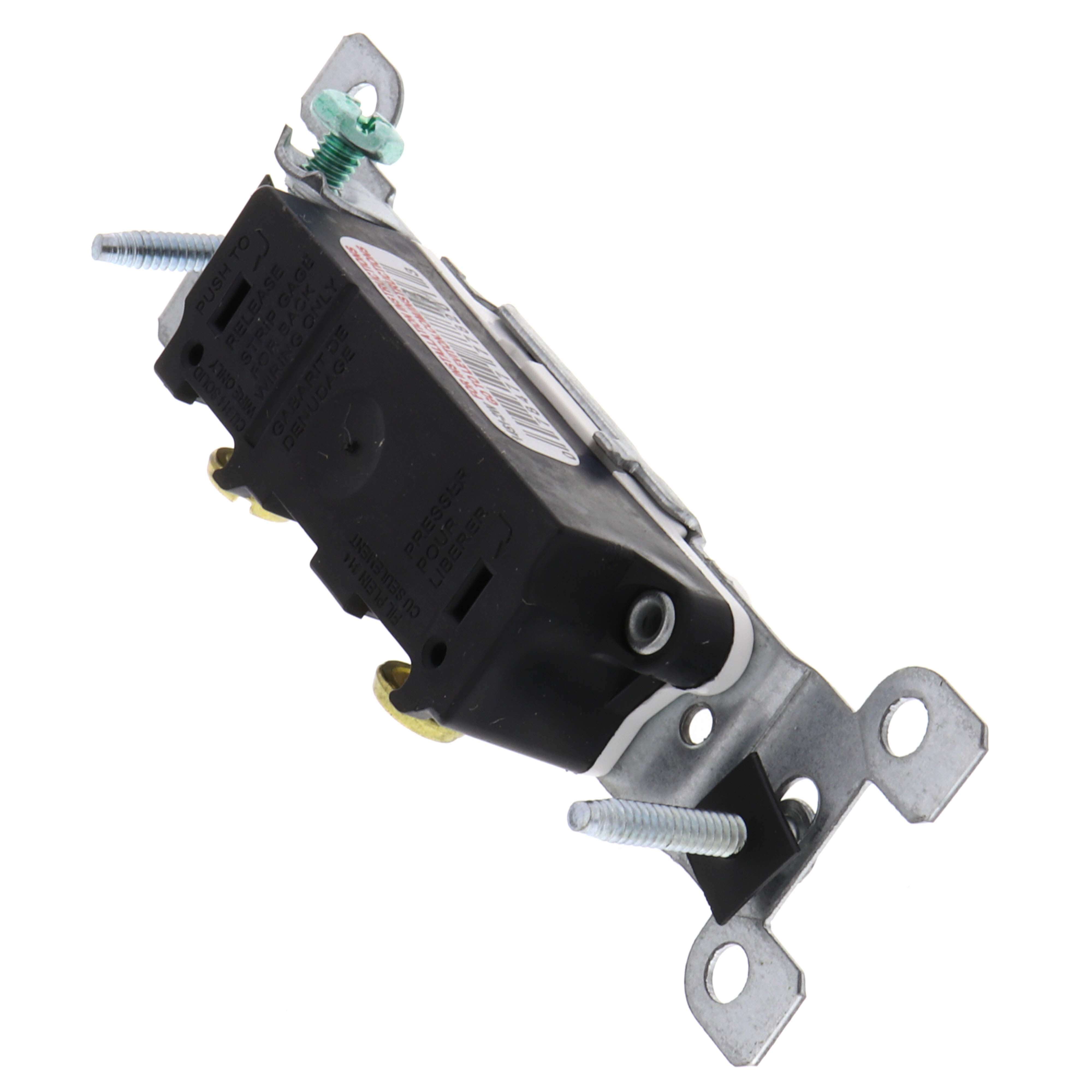 LEVITON Leviton 1451-2W 15 Amp, 120 Volt, Toggle Framed Single-Pole AC Quiet Switch