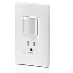 LEVITON Leviton T5625-I Decora Switch TR Rcpt Cmbo 15A