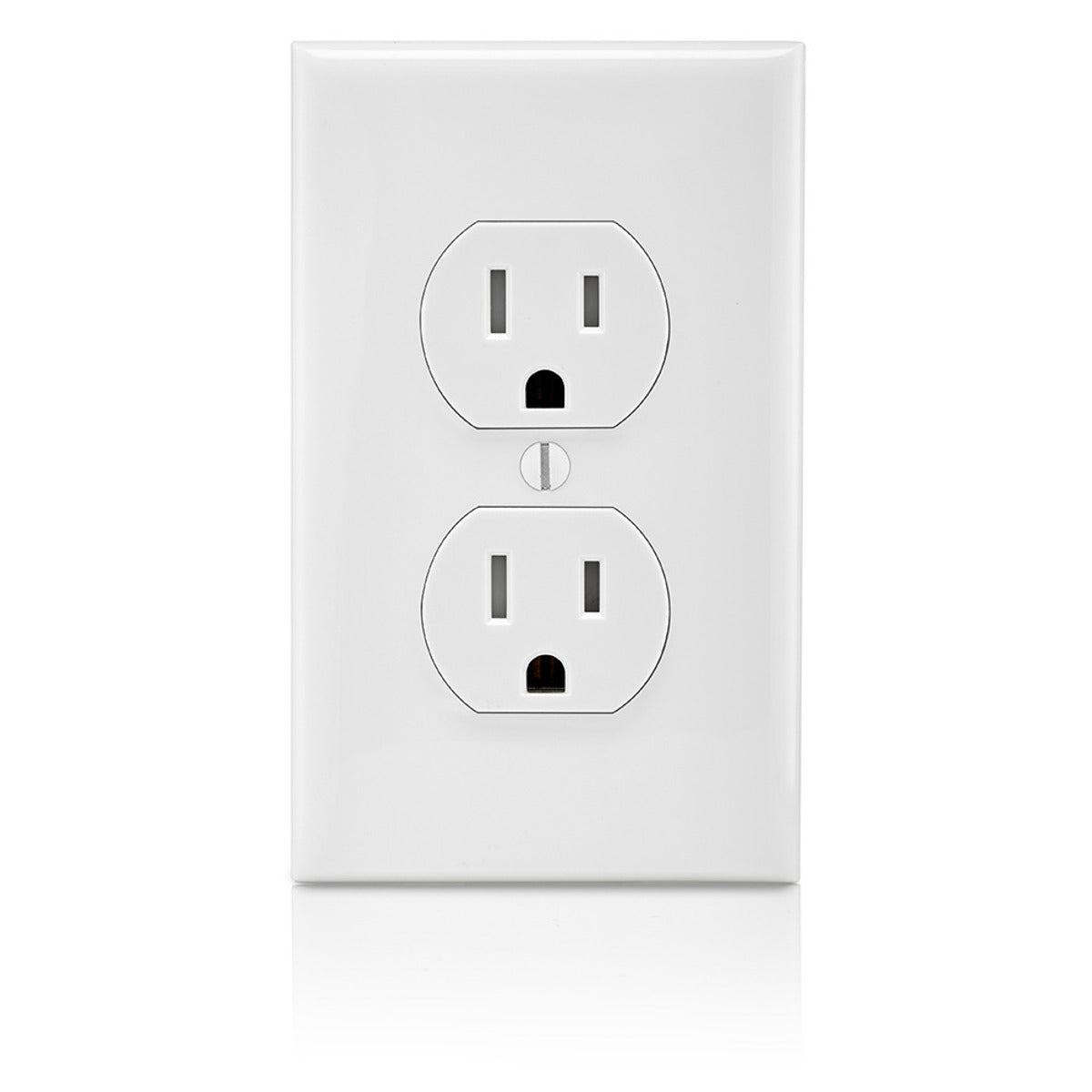 LEVITON Leviton T5320-W Power Socket, 125V, 15A