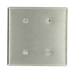 LEVITON Leviton 84034-40 Ss Wp 2G Blank Strap Mnt Std Size