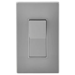 LEVITON Leviton 5604-2GY Decora Rocker 4-Way AC Quiet Switch 120/277 VAC 15 Amp 2 hp