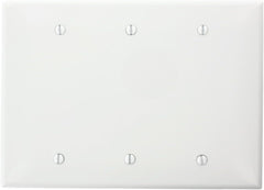 LEVITON Leviton PJ33-W 3-Gang Blank Wall Plate Midway Size