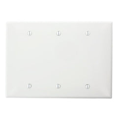 LEVITON Leviton PJ33-W 3-Gang Blank Wall Plate Midway Size