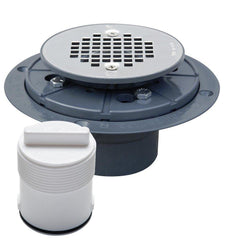 SIOUX CHIEF Sioux Chief 821-T2P Sawhorse Shower Pan Drain With DoubleDuty Test Plug, 2 inch PVC SCH40 Hub