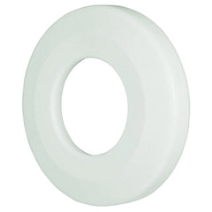 SIOUX CHIEF Sioux Chief 921-4W Tomahawk TrimTite Shallow Escutcheon, 3-1/2 in OD, Polyethylene, Domestic