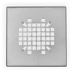 SIOUX CHIEF Sioux Chief 821-2QAS Strainer & Adapter Rnd to Sqr Ss