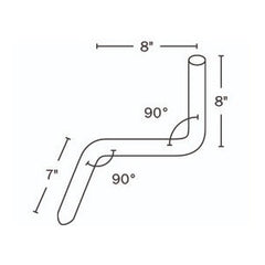 SIOUX CHIEF Sioux Chief 613-887R Series 613 Copper Right Hand Tub Spout Elbow