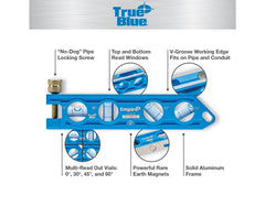 EMPIRE LEVEL Empire Level EM85.6 True Blue Die Cast Torpedo Level 6 Inch