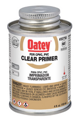 OATEY Oatey 30750 Pvc Cpvc Clear Primer 4 Oz Nsf Listed