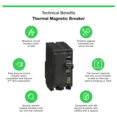 SCHNEIDER ELECTRIC Schneider Electric Q250 QO Miniature Circuit Breaker 50-Amp