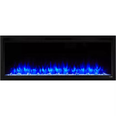 SIMPLIFIRE Simplifire SF-ALLP72-BK Allusion Platinum Linear Electric Fireplace 72 Inch
