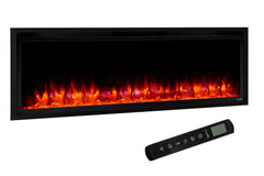 SIMPLIFIRE Simplifire SF-ALLP50-BK Allusion Platinum Linear Electric Fireplace 50-Inch