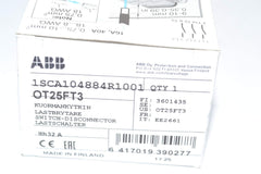 ABB Abb OT25FT3 Rotary Disconnect 25 A
