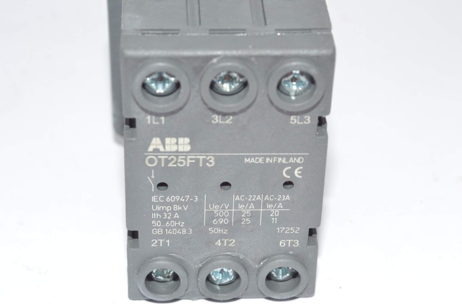 ABB Abb OT25FT3 Rotary Disconnect 25 A