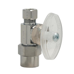 Brasscraft Brasscraft PR-14 Series Straight Supply Stop Valve 1/2 x 3/8 in.