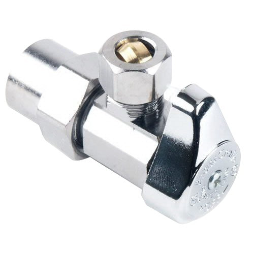 Brasscraft Brasscraft G2PR19XC Lead-Free Brass Angle Stop, 1/2 inch x 3/8 inch OD, CPVC x Compression