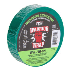 NSI INDUSTRIES Nsi Industries Ww-716-Gn Warriorwrap 7mil General Electrical Tape, 3/4 inches x 60ft