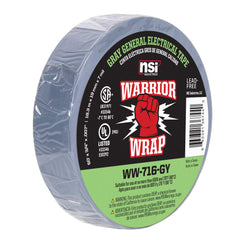 NSI INDUSTRIES Nsi Industries Ww-716-Gy Warrior Wrap Vinyl Electrical Tape 60 feet (7 mil)
