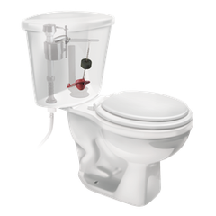 FLUIDMASTER Fluidmaster pro55 Adjustable Toilet Flapper 2 Inch