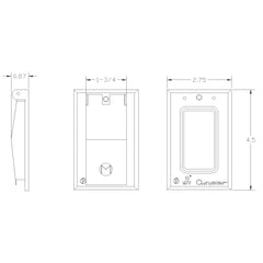 MULBERRY METAL PRODUCTS Mulberry Metal Products 30554W Self-Closing Weatherproof 1-Gang GFCI Receptacle Cover Vertical Surface Mount