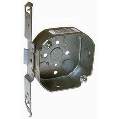 APPLETON Appleton 4OVB-1/2 Octagon Box, Steel, 15.5 cu-in Capacity, 8 Knockouts, 1-1/2 in D