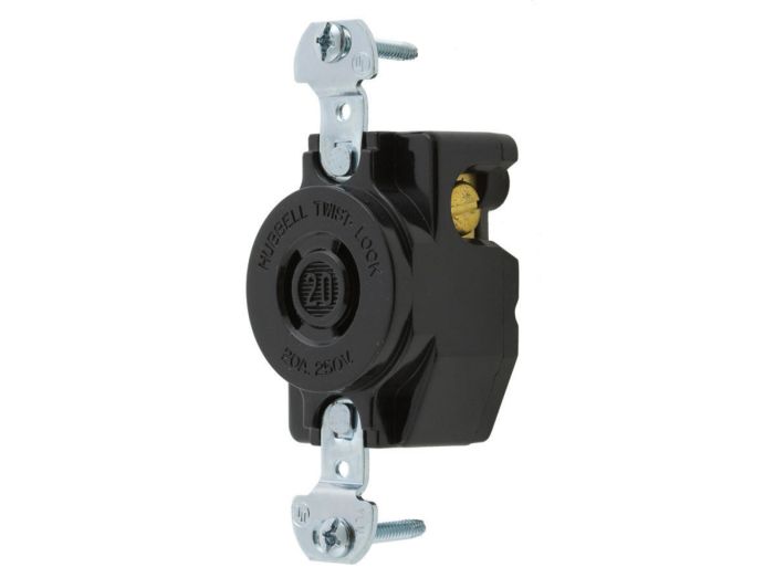 HUBBELL Bryant 7210B flush receptacle 20A 250V L2-20R