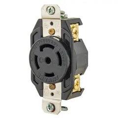 HUBBELL Bryant 72330FR Flush Receptacle 30A 3-Phase Wye 347/600V AC L23-30R
