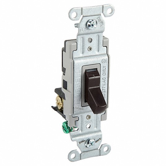 HUBBELL Bryant CSB320B wall switch 3-way locking no toggle
