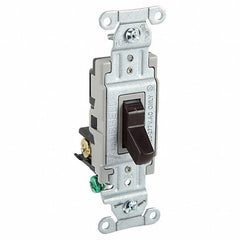 HUBBELL Bryant CSB320B wall switch 3-way locking no toggle
