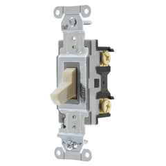 HUBBELL Bryant CSB115BI Switch, Commercial Grade, Single Pole, 15A 120/277V AC