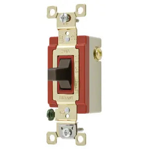 HUBBELL Bryant 4922 Wall Switch 20AMP, 120/277V, Center Off, SPDT