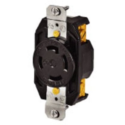 HUBBELL Bryant 71730FR Flush Receptacle 30A 3-Phase 600V AC L17-30R