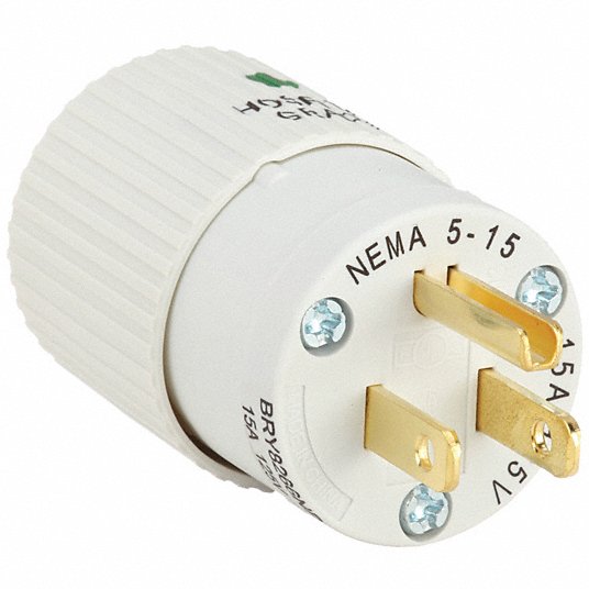 HUBBELL Bryant BRY8266NP straight blade plug 15A 125V
