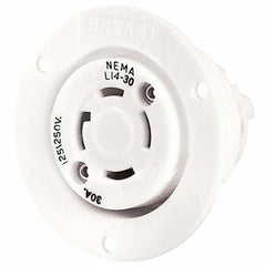 HUBBELL Bryant 71430ER Flanged Receptacle 30A 125/250V L14-30R