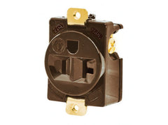 HUBBELL Bryant 5384 Tech-Spec Duplex Heavy Duty Panel Mount Receptacle 125 VAC, 20 A