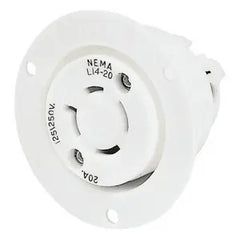 HUBBELL Bryant 71420ER Flanged Receptacle 20A 125/250V L14-20R