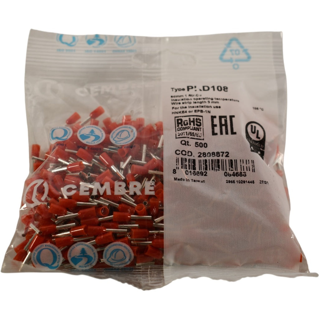 CEMBRE Cembre Pkd108 End Sleeve 17 AWG