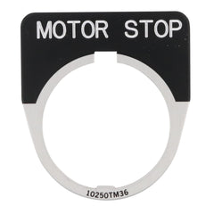 EATON Eaton 10250TM82 Legend Plate MOTOR STOP