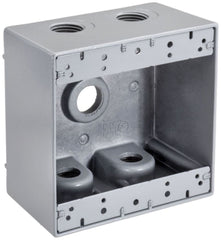 TOPAZ Topaz WDB2550 1/2 inches 2-Gang Deep Weatherproof Box