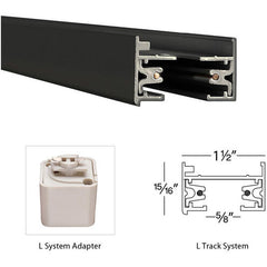 WAC Wac LT4-BK L Track 120 Single Circuit