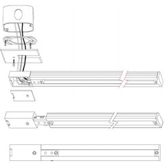 WAC Wac LLE-WT L Track Live End Connector 120V