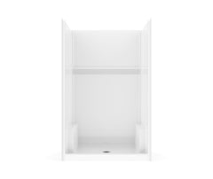 Aquatic Aquatic SH4834 Icon AcrylX Alcove Center Drain One-Piece Shower 48 x 33 1/2 x 75 1/2