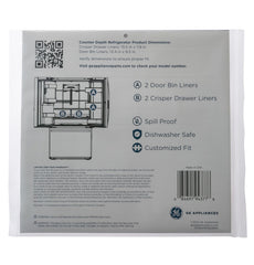 GENERAL ELECTRIC General Electric PMLNRBF02 Drawer & Bin Liners with Microban for Counter Depth Refrigerators PMLNRBF02