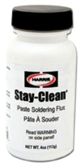 HARRIS Harris 40027 Stay-Clean Paste Soldering Flux 4 oz Bottle SCPF4