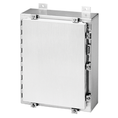 HOFFMAN Hoffman A36H2408ALLP Continuous Hinge Enclosure with Clamps LP Type 4X, 36x24x8, Brushed, Aluminum