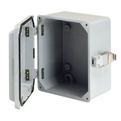 NVENT Hoffman A1287JFGR Screw Cover Quick-Release Latch Type 4X, 11.50x8.00x6.70, Fiberglass