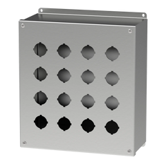 NVENT Hoffman E16PBXSS Extra-Deep Pushbutton 16PB x 30.5mm