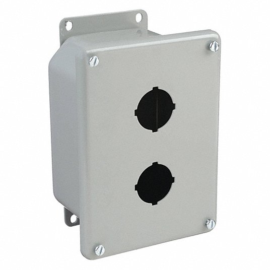 HOFFMAN Hoffman ED2PB Drawn Pushbutton Enclosures 2PBx30.5mm
