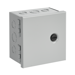 NVENT Hoffman AHE8X6X4 Pull Box, Hinged Cover, Steel, 8 in