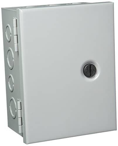 NVENT Hoffman AHE8X6X4 Pull Box, Hinged Cover, Steel, 8 in